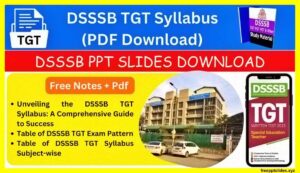 DSSSB-TGT-Syllabus-PDF-Download
